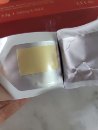 프리마인 귀족의 콜라겐, 92배 흡수율. 럭셔리 프리미엄 셀라브 콜라겐필름 30매 — 5점을 준 리뷰어가 2021년 12월 올린 사용 사진