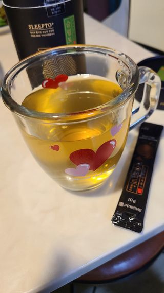 프리마인 자체 기업부설 연구소에서 찾아낸 건강한 수면의 비밀.  슬립토 플러스 30포 — 5점을 준 리뷰어가 2022년 5월 올린 사용 사진