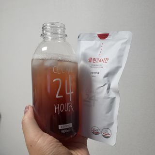 클린24시간 1BOX(5포) + 전용보틀(500ml) — 5점을 준 리뷰어가 2022년 9월 올린 사용 사진