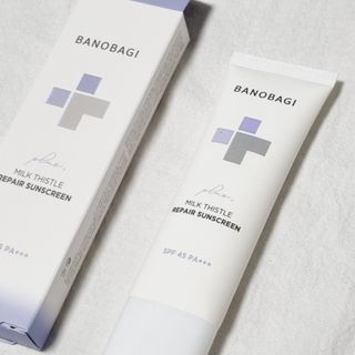 바노바기 코스메틱 바노바기 밀크씨슬 리페어 시카 선스크린 플러스 50ml — 5점을 준 리뷰어가 2023년 1월 올린 사용 사진