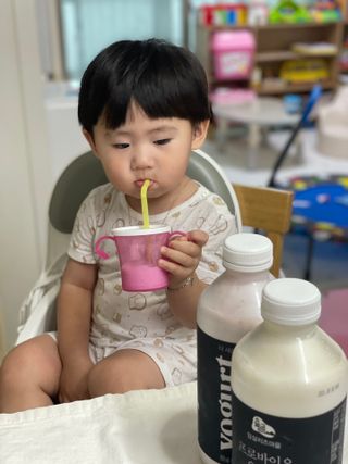 숲골 임실치즈마을 프로바이오 요거트 900ml — 5점을 준 리뷰어가 2021년 8월 올린 사용 사진