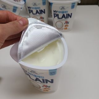 떠먹는불가리스 마이플레인 요거트 435g 6개입 — 5점을 준 리뷰어가 2021년 3월 올린 사용 사진