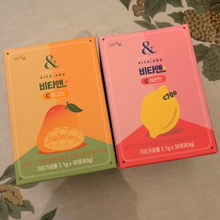 비타앤C 레몬맛, 망고맛 — 5점을 준 리뷰어가 2021년 5월 올린 사용 사진