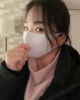 [에이블밤부] 리퓨어 쿠퍼 마스크 10color — 5점을 준 리뷰어가 2021년 2월 올린 사용 사진