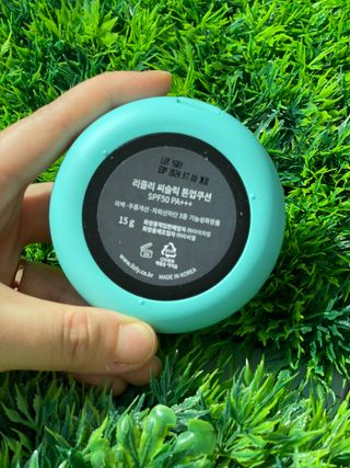 리즐리 씨슬릭 톤업 쿨링 쿠션 15g — 3점을 준 리뷰어가 2021년 7월 올린 사용 사진