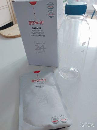 클린24시간 1BOX(5포) + 전용보틀(500ml) — 5점을 준 리뷰어가 2022년 8월 올린 사용 사진