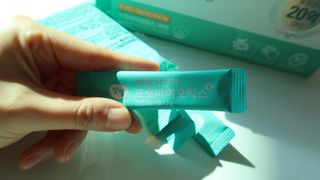 앙팡 패밀리면역 프로바이오틱스 2g x 100포 — 5점을 준 리뷰어가 2022년 10월 올린 사용 사진
