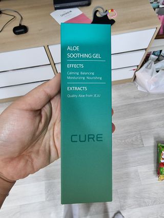 김정문알로에 큐어 큐어 맥시 알로에베라 겔 크림 — 5점을 준 리뷰어가 2021년 2월 올린 사용 사진