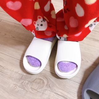 창신리빙 [프랑코 EVA 항균 욕실화] 똑똑한 정리 수납 — 5점을 준 리뷰어가 2021년 2월 올린 사용 사진