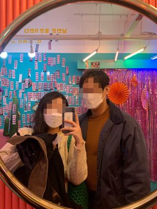 [숨그림]  덴탈마스크 짱구 우리아이 그리고 내가 쓰는 믿을수있는 케릭터 마스크  16종 — 5점을 준 리뷰어가 2021년 11월 올린 사용 사진