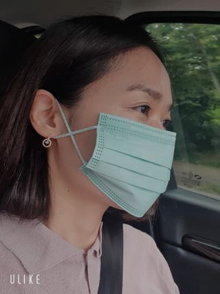 에어에이드 컬러 덴탈 마스크 — 5점을 준 리뷰어가 2021년 8월 올린 사용 사진
