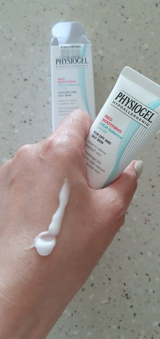 피지오겔 레드수딩 시카밸런스 크림 50ml — 5점을 준 리뷰어가 2022년 4월 올린 사용 사진