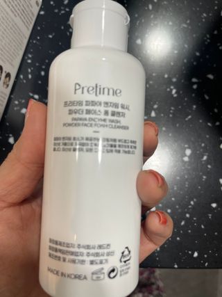 프리타임1 프리타임 파파야 엔자임 워시, 파우더 페이스 폼 클렌저 — 5점을 준 리뷰어가 2023년 4월 올린 사용 사진