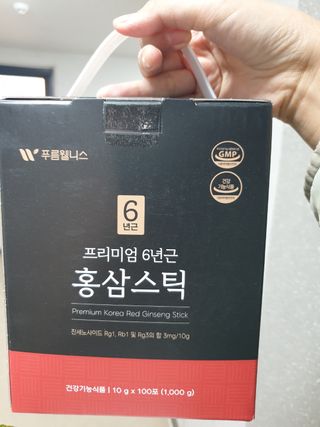 [푸름웰니스] 프리미엄 6년근 홍삼스틱 3mg x 100포 — 5점을 준 리뷰어가 2022년 4월 올린 사용 사진