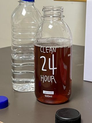 클린24시간 1BOX(5포) + 전용보틀(500ml) — 5점을 준 리뷰어가 2022년 10월 올린 사용 사진
