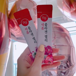 함초록 Rg+ 석류콜라겐젤리 — 5점을 준 리뷰어가 2021년 4월 올린 사용 사진