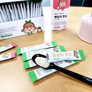 아이비웰니스 빵순이 식탁 위의 필수템! 빵순이 효소 키위맛 100포 + 석류맛 14포 (총 114포) — 5점을 준 리뷰어가 2022년 12월 올린 사용 사진