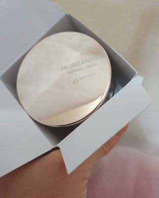 아이앤립 / EYENLIP 아이앤립 24K 골드 N 펩타이드 앰플 크림 — 5점을 준 리뷰어가 2021년 4월 올린 사용 사진