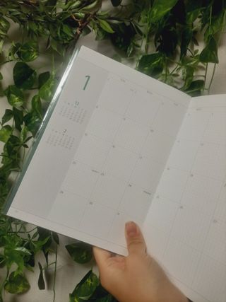 리훈 2023년 아이라이크 모눈 다이어리 미니달력 세트 — 5점을 준 리뷰어가 2022년 12월 올린 사용 사진