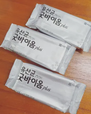 프리마인 유산균 국가지정연구소 선정, 살아있는 생유산균 200억 마리의 힘. 유산균n굿바이옴플러스 — 5점을 준 리뷰어가 2021년 10월 올린 사용 사진