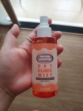 썸헤어 / SUMHAIR [썸헤어] 프로틴 스무디 클리닉 미스트 150ml — 5점을 준 리뷰어가 2021년 7월 올린 사용 사진