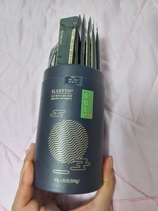 프리마인 자체 기업부설 연구소에서 찾아낸 건강한 수면의 비밀.  슬립토 플러스 30포 — 5점을 준 리뷰어가 2021년 10월 올린 사용 사진