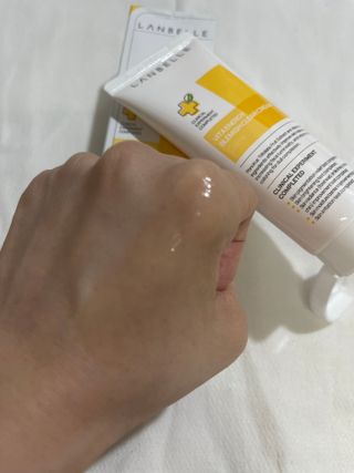 랑벨 비타 에너지 잡티 크림 75ml (피부 속 기미완화크림) — 4.5점을 준 리뷰어가 2022년 6월 올린 사용 사진