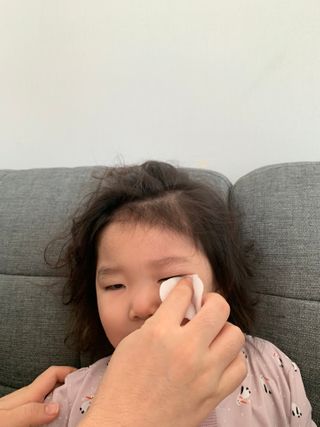 디어엘로디 프리미엄 유기농 베이비 솜티슈 40매 3 + 1 PACK — 5점을 준 리뷰어가 2021년 2월 올린 사용 사진