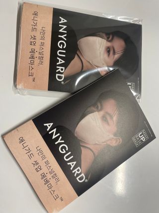 애니가드 셋업메베마스크 (대형 4컬러 + 중형 4컬러) — 5점을 준 리뷰어가 2022년 4월 올린 사용 사진