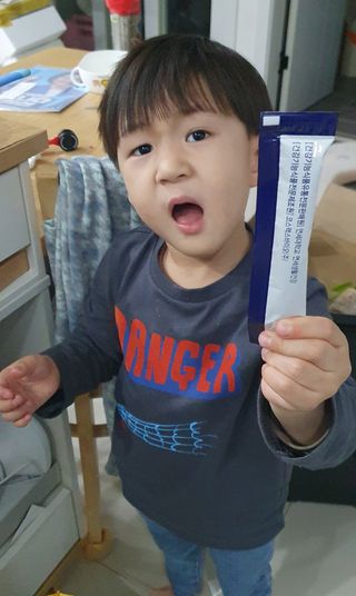 키즈텐플러스 연세 키즈텐 플러스 1개월 — 5점을 준 리뷰어가 2021년 4월 올린 사용 사진