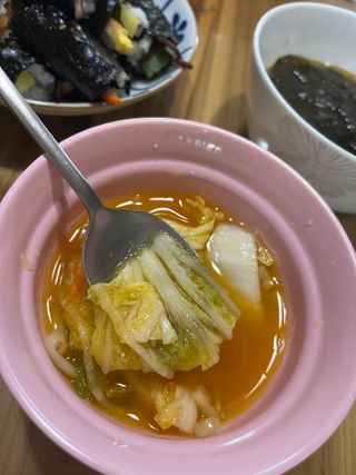 셰프애찬 단호박 백김치 1kg — 4.5점을 준 리뷰어가 2022년 10월 올린 사용 사진