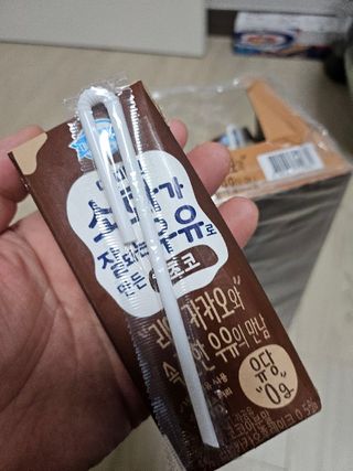 [구매평]덴마크 소화가 잘되는 우유로 만든 초코, 190ml, 24개 — 5점을 준 리뷰어가 2025년 2월 올린 사용 사진