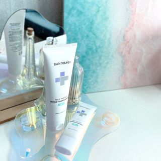 바노바기 코스메틱 바노바기 밀크씨슬 리페어 시카 폼 클렌저 플러스 120ml + 선스크린 플러스 50ml — 4.5점을 준 리뷰어가 2023년 8월 올린 사용 사진