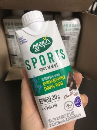 셀렉스스포츠 셀렉스 스포츠 드링크 초콜릿 _ 330ml x 12팩 — 5점을 준 리뷰어가 2021년 12월 올린 사용 사진
