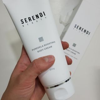 세렌디뷰티 퓨어델라 부스팅 바디크림 — 5점을 준 리뷰어가 2021년 8월 올린 사용 사진
