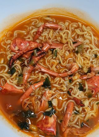 [풀무원] 자연은맛있다 정면, 백면, 홍면  세트 — 5점을 준 리뷰어가 2021년 4월 올린 사용 사진