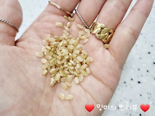 고림상점 풍부한 햇살과 바닷바람이 키우는 강화 교동 쌀 [백미1kg, 현미 1kg] 세트 — 5점을 준 리뷰어가 2021년 12월 올린 사용 사진