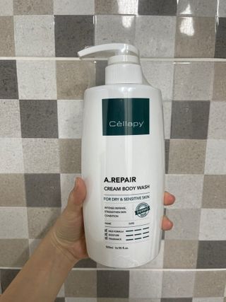 셀라피 에이리페어 크림 바디 워시 2세대 500ml — 5점을 준 리뷰어가 2021년 1월 올린 사용 사진