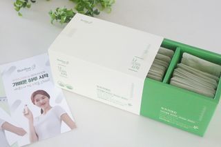 12월 15일 출시, 건강기능식품 브랜드 본리브 나 다운 시작 제품 3종 — 5점을 준 리뷰어가 2021년 2월 올린 사용 사진