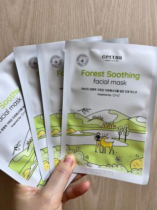 세뚜아(Cettua) 나우[세뚜아] 포레스트 수딩 마스크 Cettual Forest  Soothing Mask 4매 — 5점을 준 리뷰어가 2024년 3월 올린 사용 사진