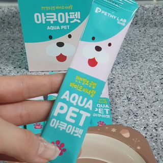 펫시랩 반려견용 액상 프리바이오틱스 아쿠아펫 — 5점을 준 리뷰어가 2021년 1월 올린 사용 사진