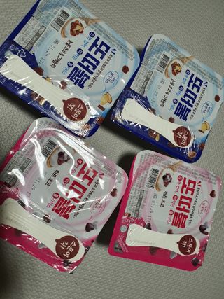 남양유업 또깍 접어 떠먹는 불가리스 2종 — 5점을 준 리뷰어가 2021년 1월 올린 사용 사진