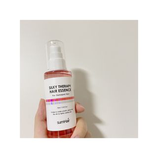썸헤어 / SUMHAIR 썸헤어 실키 테라피 헤어 에센스 — 3점을 준 리뷰어가 2021년 5월 올린 사용 사진