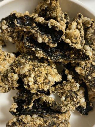 오봉산꽃부각 [만나식품] 오봉산 꽃부각 3가지 맛(오리지널, 새우맛, 매운고추맛) — 5점을 준 리뷰어가 2023년 1월 올린 사용 사진