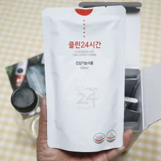 클린24시간 1BOX(5포) + 전용보틀(500ml) — 5점을 준 리뷰어가 2022년 12월 올린 사용 사진