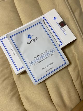 닥터마시멜로 닥터마스멜로 마블러스 아쿠아 클리닉 마스크 — 4.5점을 준 리뷰어가 2021년 7월 올린 사용 사진
