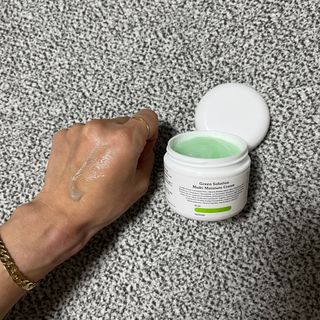 [녹산] 그린 솔루션 멀티 수분 앰플 + 그린 솔루션 멀티 수분크림 — 5점을 준 리뷰어가 2022년 11월 올린 사용 사진