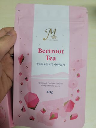 마시다 매혹적인 붉은 빛이 입안 가득히, 비트루트차 — 5점을 준 리뷰어가 2021년 3월 올린 사용 사진