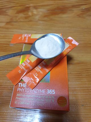 [닥터루템]맛있는 파인애플맛 과채효소 THE파이토엔자임365 1box (30포) — 5점을 준 리뷰어가 2022년 9월 올린 사용 사진