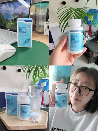 광동생활건강 뼈 건강엔 칼슘마그네슘 90정 3개월분 — 5점을 준 리뷰어가 2023년 5월 올린 사용 사진